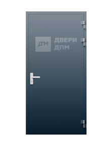 Противопожарная дверь EIWs-45 однопольная алюминиевая ДП-583
